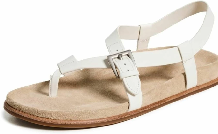 Vince Franca Women's Leather Sandals - Elegant Comfort Slide Sandals for Women