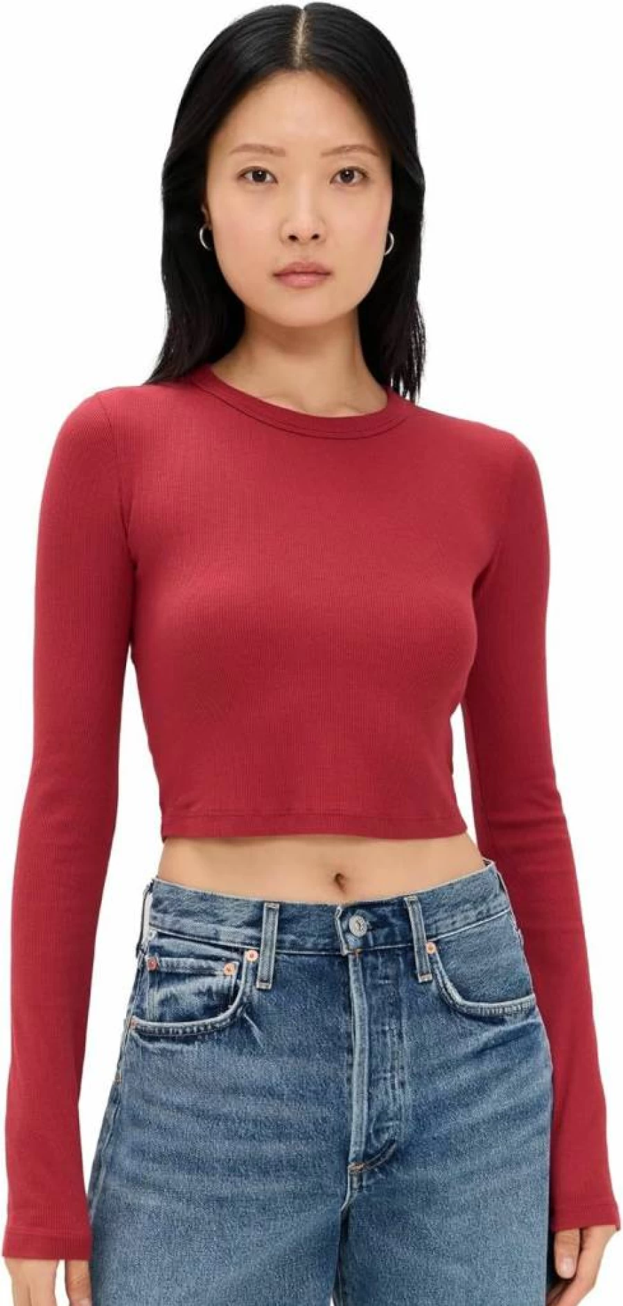 Cotton Citizen Women's Verona Crop Top - Stylish Short Sleeve Shirt for Women