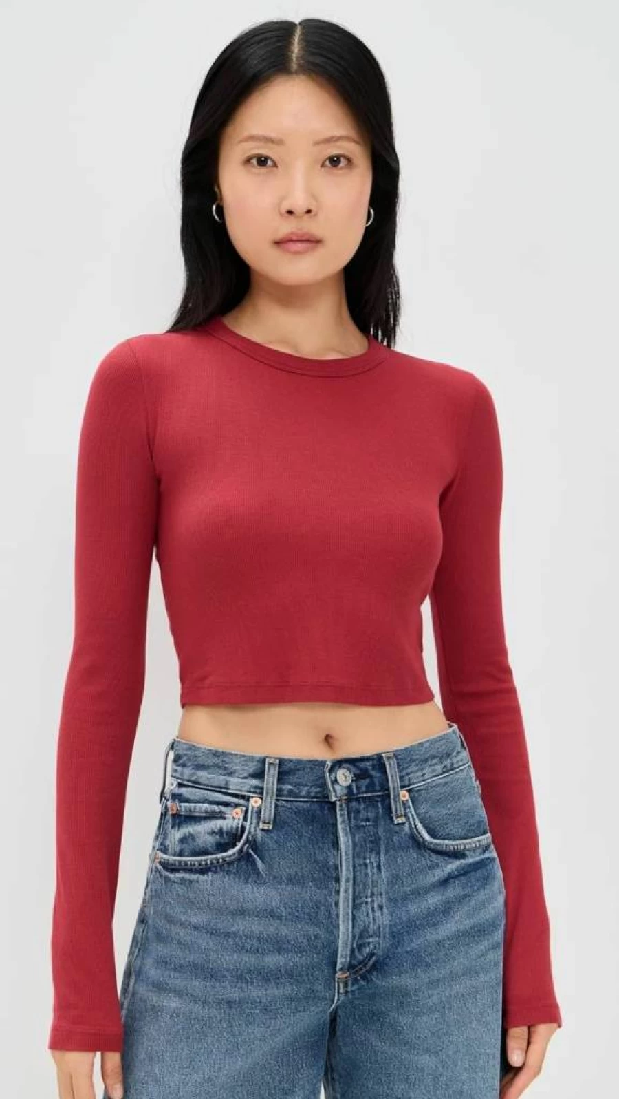 Cotton Citizen Women's Verona Crop Top - Stylish Short Sleeve Shirt for Women