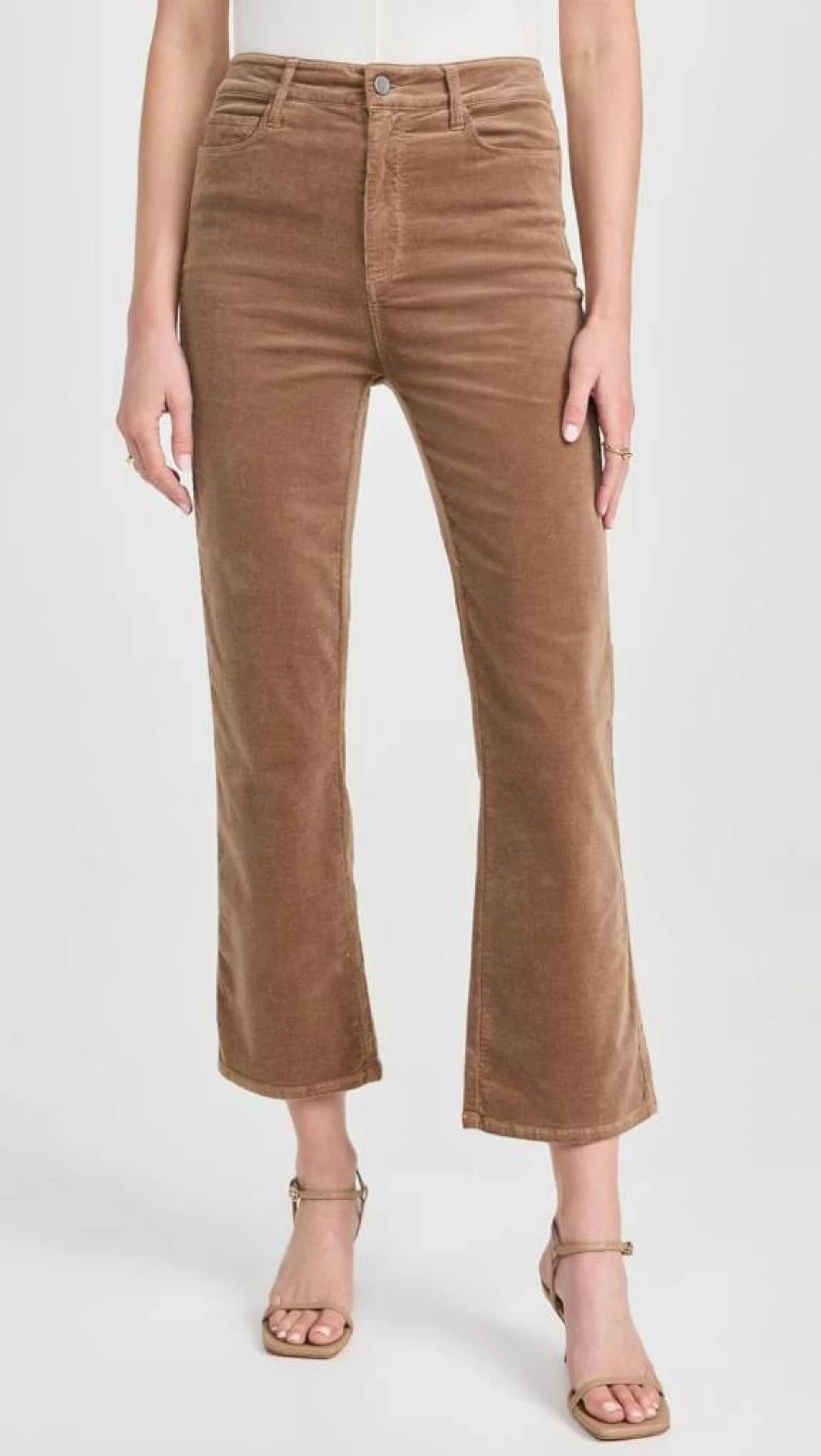PAIGE Women's Courtney High-Rise Corduroy Pants - Comfortable & Stylish Straight Leg Trousers