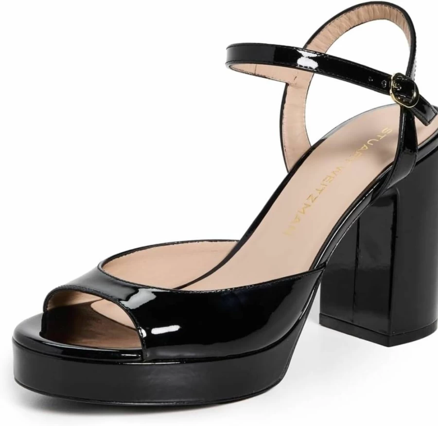 Stuart Weitzman Women's Dayna II Platform Sandals – Luxury High Heel Summer Shoes