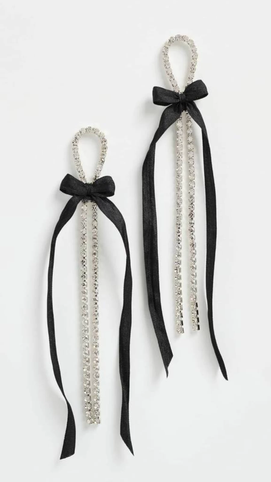 SHASHI Eleanora Hoop Earrings for Women - Sterling Silver Dangle Earrings with Crystal Accents