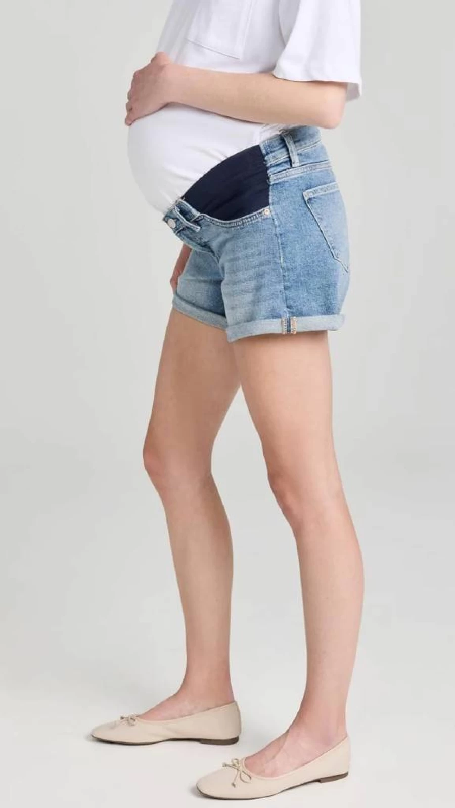 DL1961 Women's Zoie Maternity Shorts: Relaxed Fit 4.5" Inseam Denim Shorts for Pregnancy Comfort