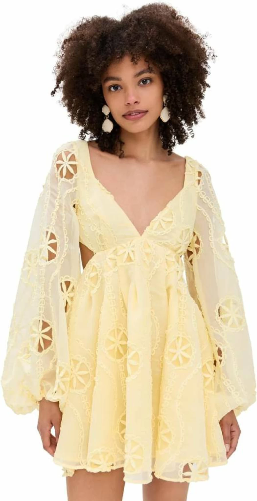 Bardot Jovie Women's Floral Lace Babydoll Mini Dress - Sexy Party Outfit for Nightlife & Special Occasions