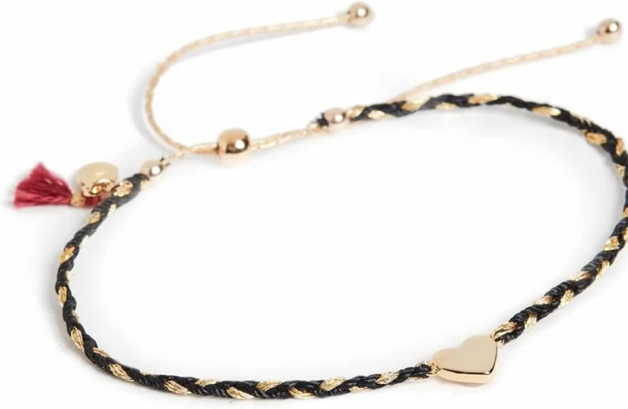 SHASHI Mon Cherie Women's Charm Bracelet - Elegant Gold-Tone Bangle for Everyday Wear