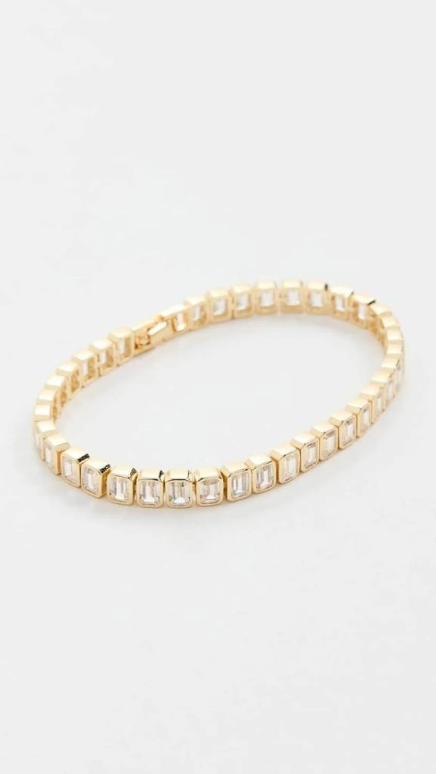 SHASHI Women's Emerald Cut Tennis Bracelet - Sterling Silver Genuine Gemstone Elegant Jewelry Gift