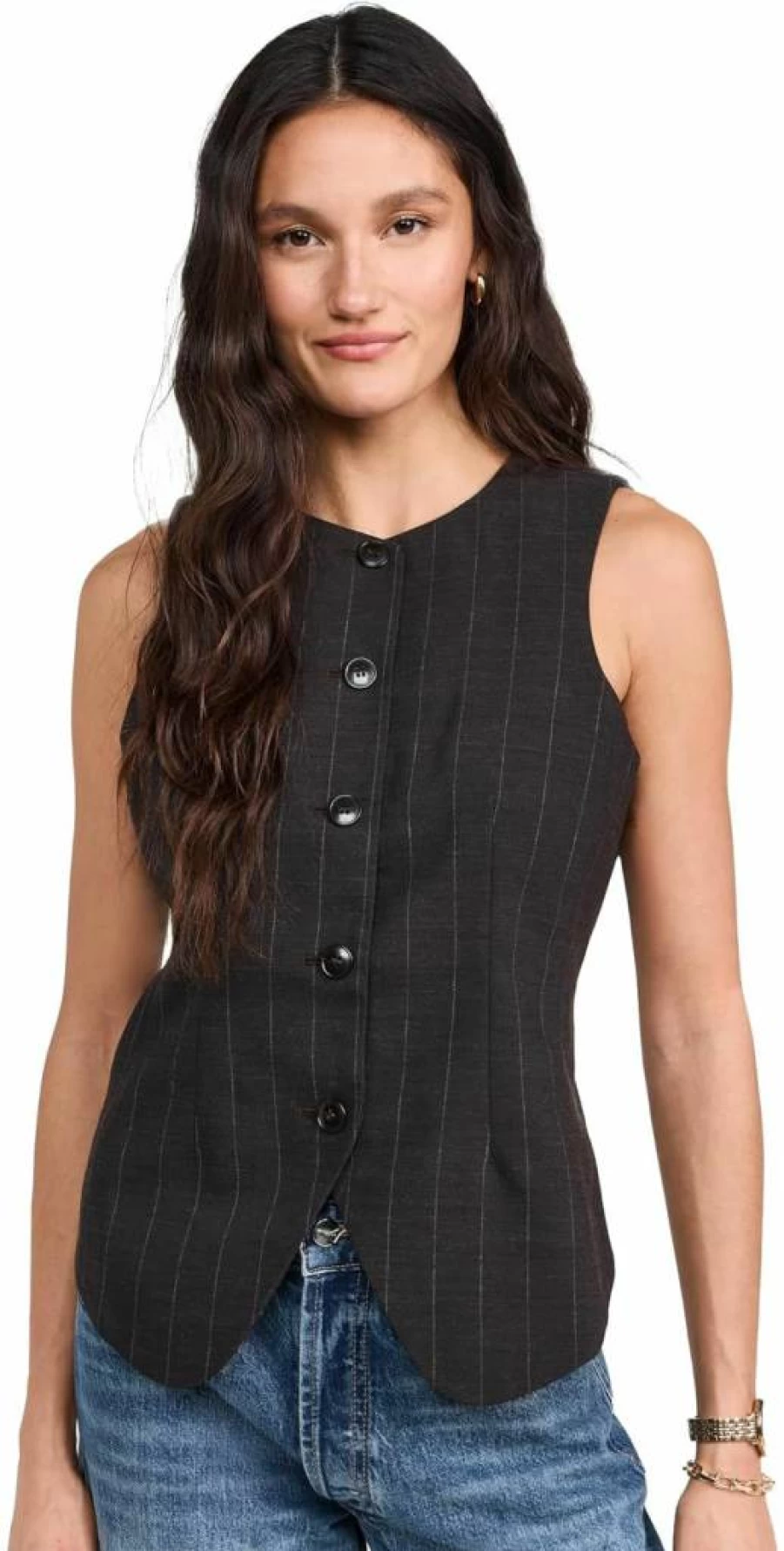 Madewell Women's Bayley Vest Top - Casual Sleeveless Layering Piece
