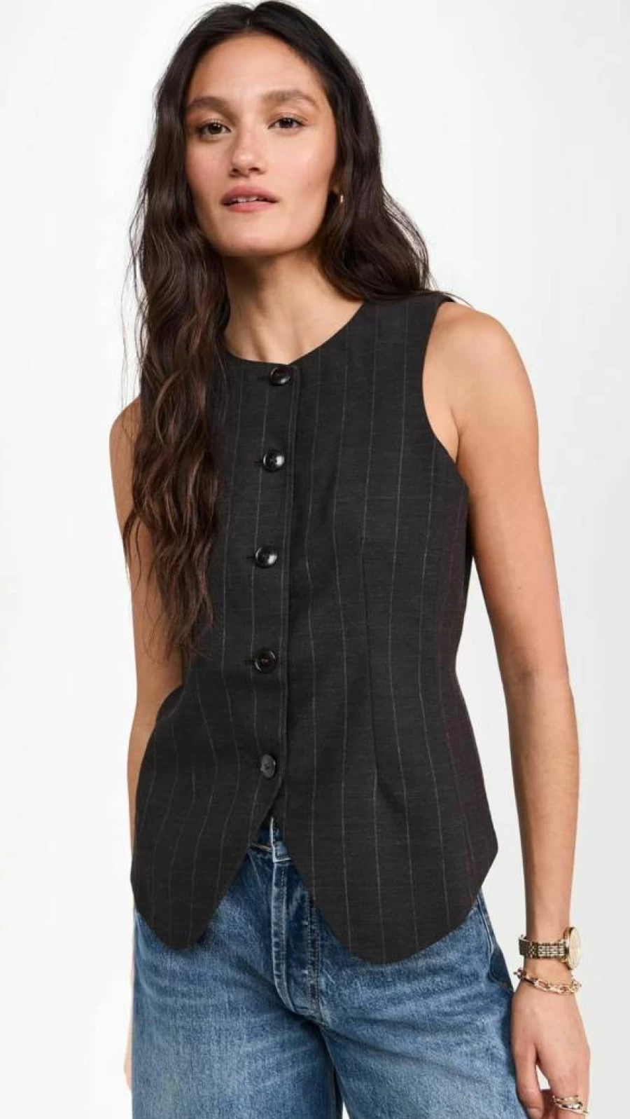 Madewell Women's Bayley Vest Top - Casual Sleeveless Layering Piece