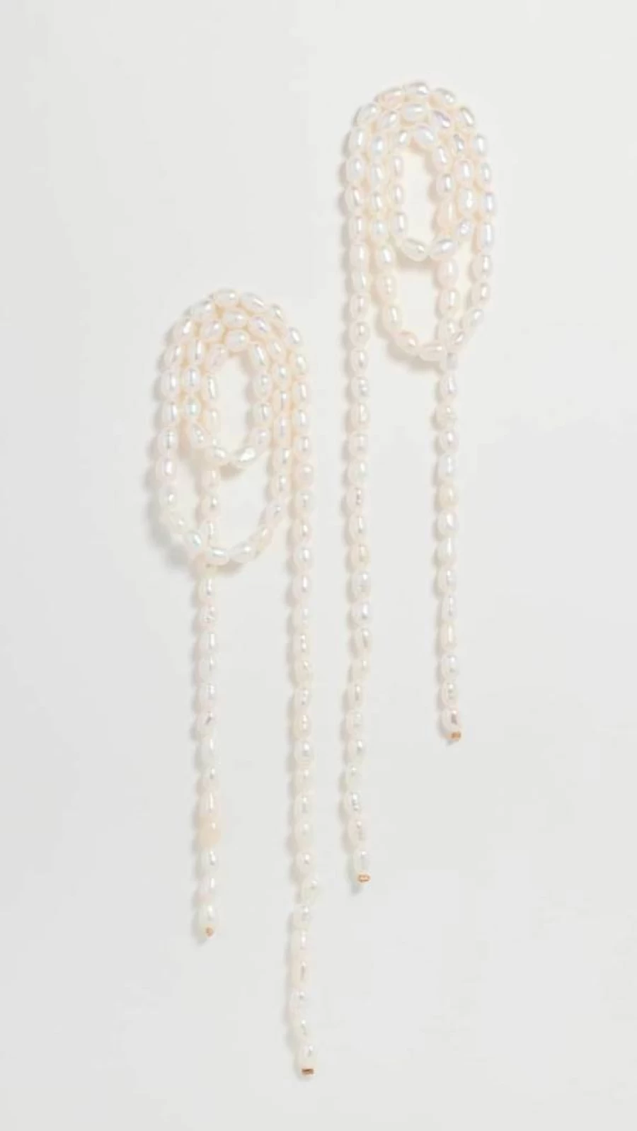 SHASHI Women's Pearl Stud Earrings - Elegant Vroom Design for Everyday Wear