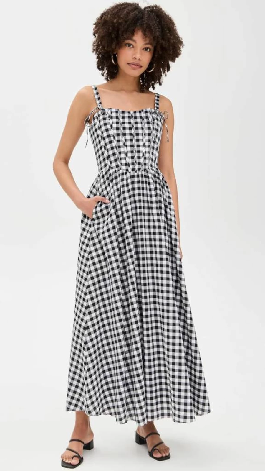 Line & Dot Women's Junie Corset Dress - Stylish Corset Midi Dress for Women