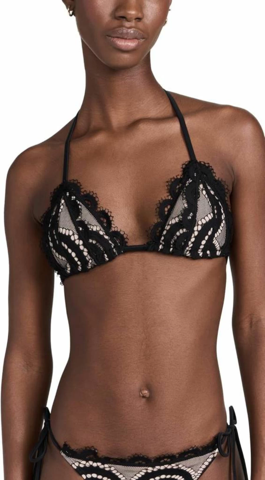 PQ Swim Women's Lace Triangle Bikini Top - Sexy Beachwear & Swimwear