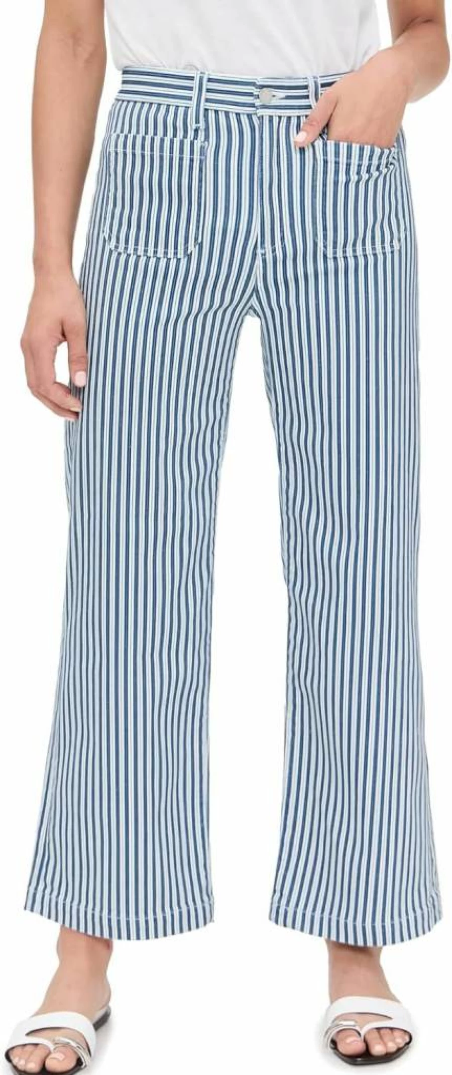 AG Adriano Goldschmied Women's Kassie High-Rise Slim Fit Jeans - Classic Blue Denim Pants