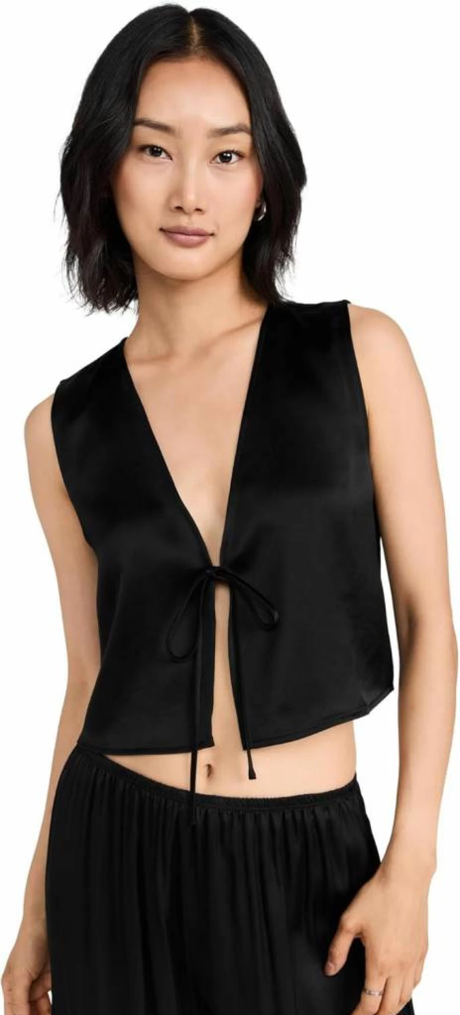 Leset Women's Barb Tie-Front Top - Stylish Casual Blouse for Women