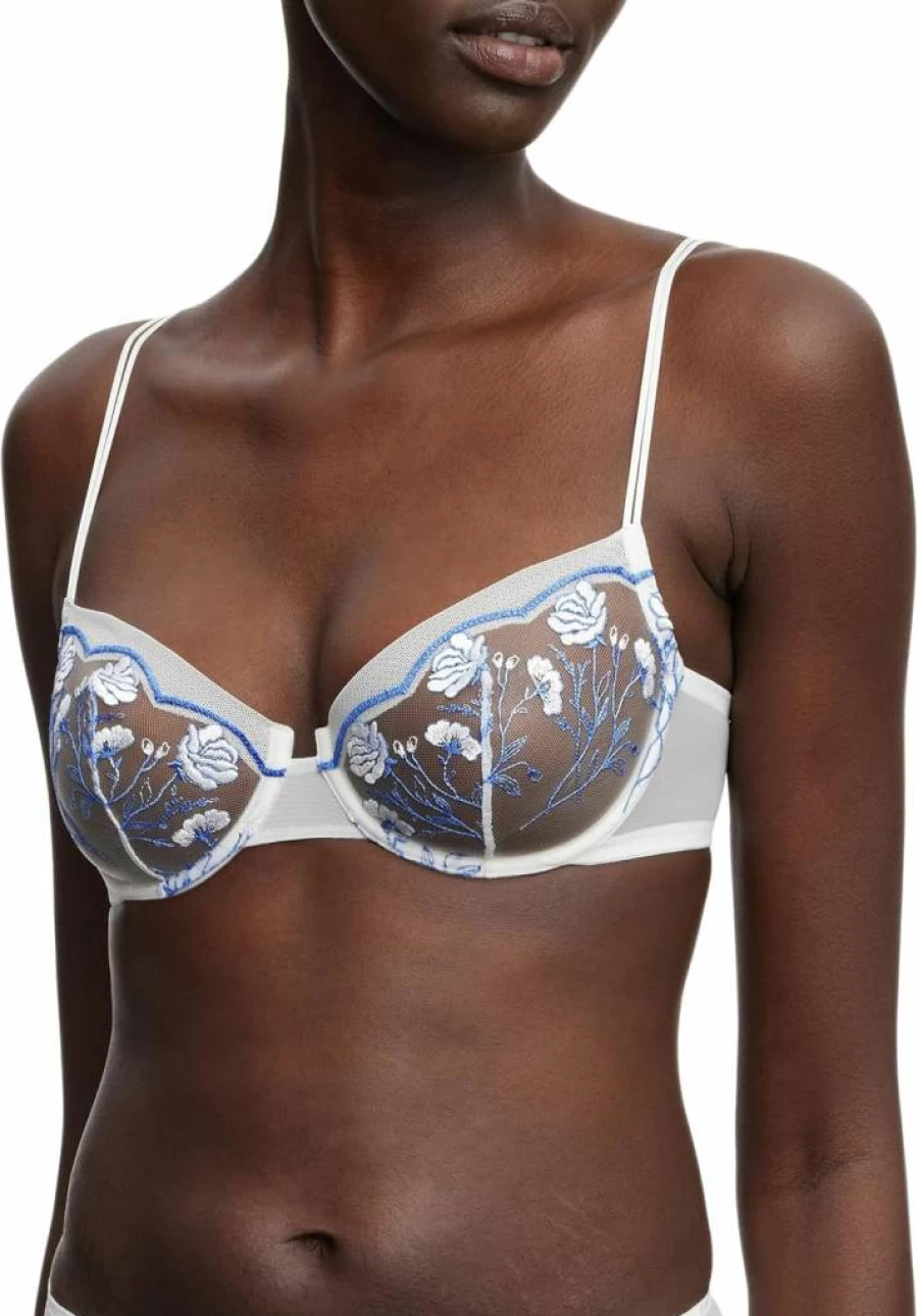 Skarlett Blue Women's Enamoured Balconette Underwire Bra - Supportive Lace Lingerie for Comfort and Style