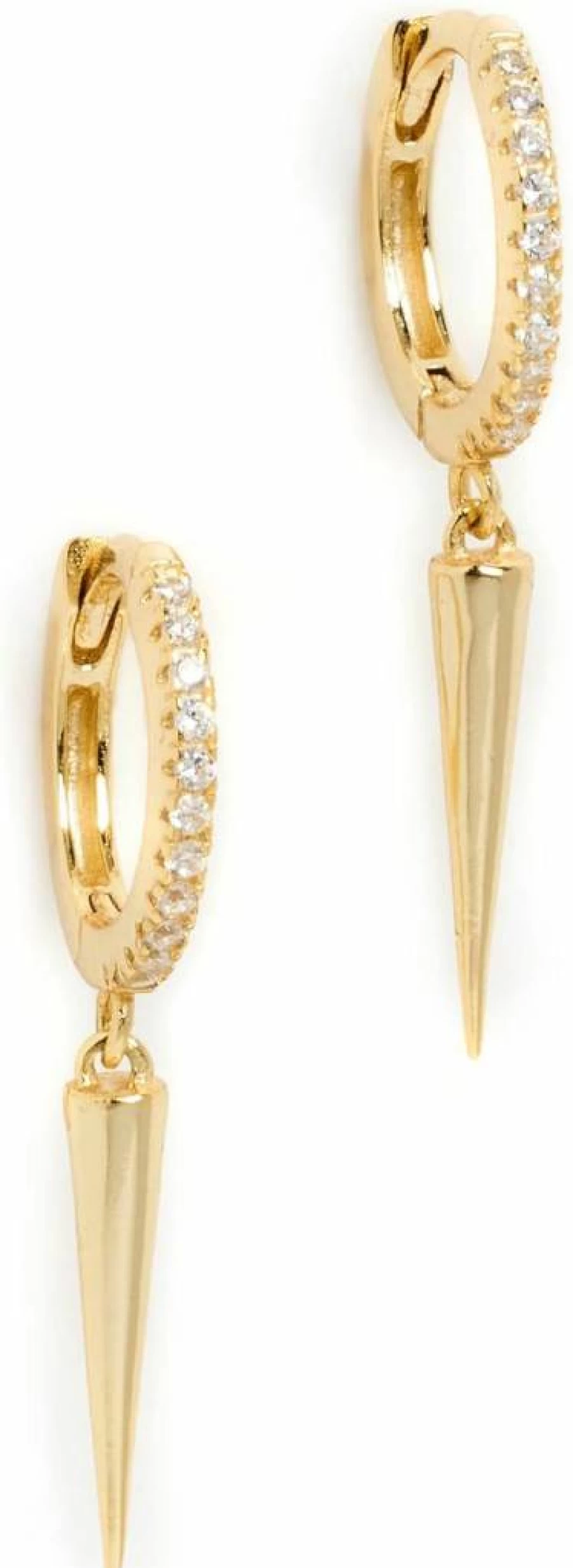 SHASHI Women's Dagger Hoop Earrings - Sterling Silver Trendy Gothic Jewelry