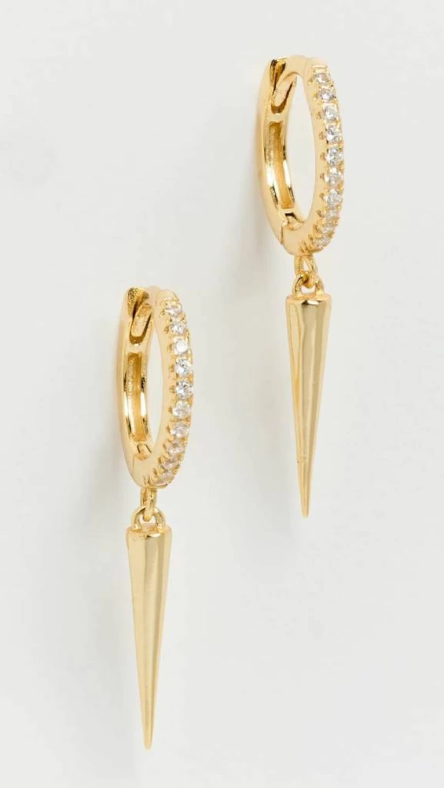 SHASHI Women's Dagger Hoop Earrings - Sterling Silver Trendy Gothic Jewelry