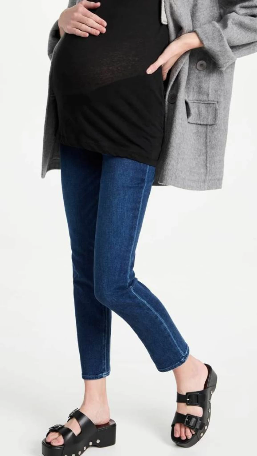 PAIGE Women's Cindy High-Rise Maternity Jeans - Stretch Denim Pregnancy Pants for Comfort & Style