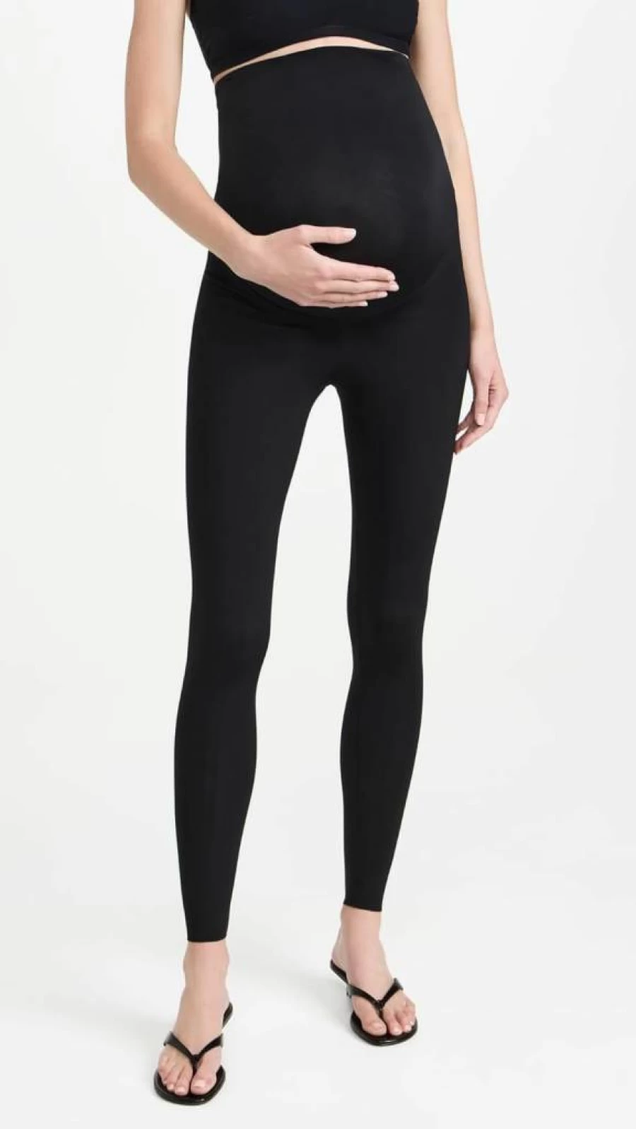 Commando Women's High-Waisted Maternity Leggings - Soft Stretch Neoprene for Comfort & Support