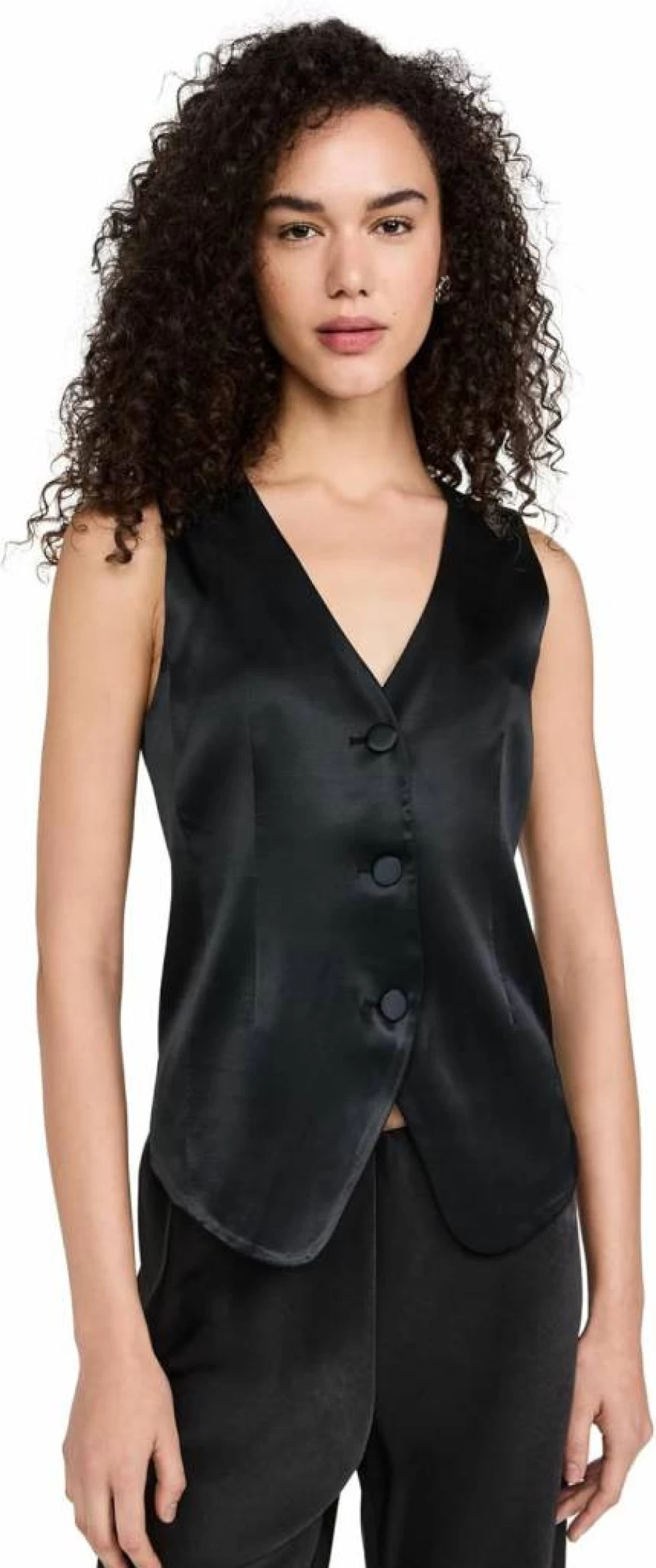 Madewell Women's Bayley V-Neck Vest - Lightweight Casual Layering Piece