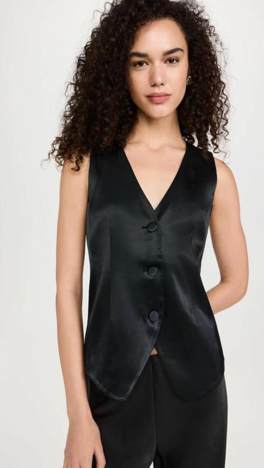 Madewell Women's Bayley V-Neck Vest - Lightweight Casual Layering Piece