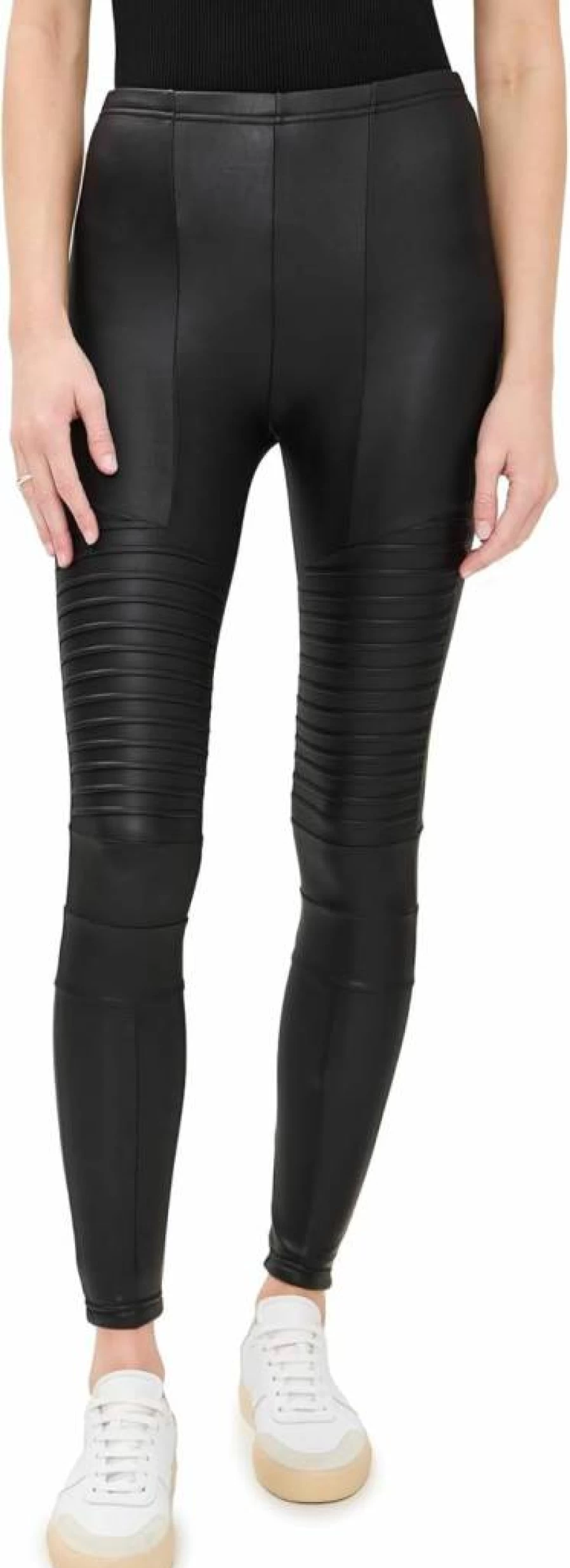 Plush Women's Fleece-Lined Motorcycle Leggings - Soft Thermal Riding Pants for Comfort & Style