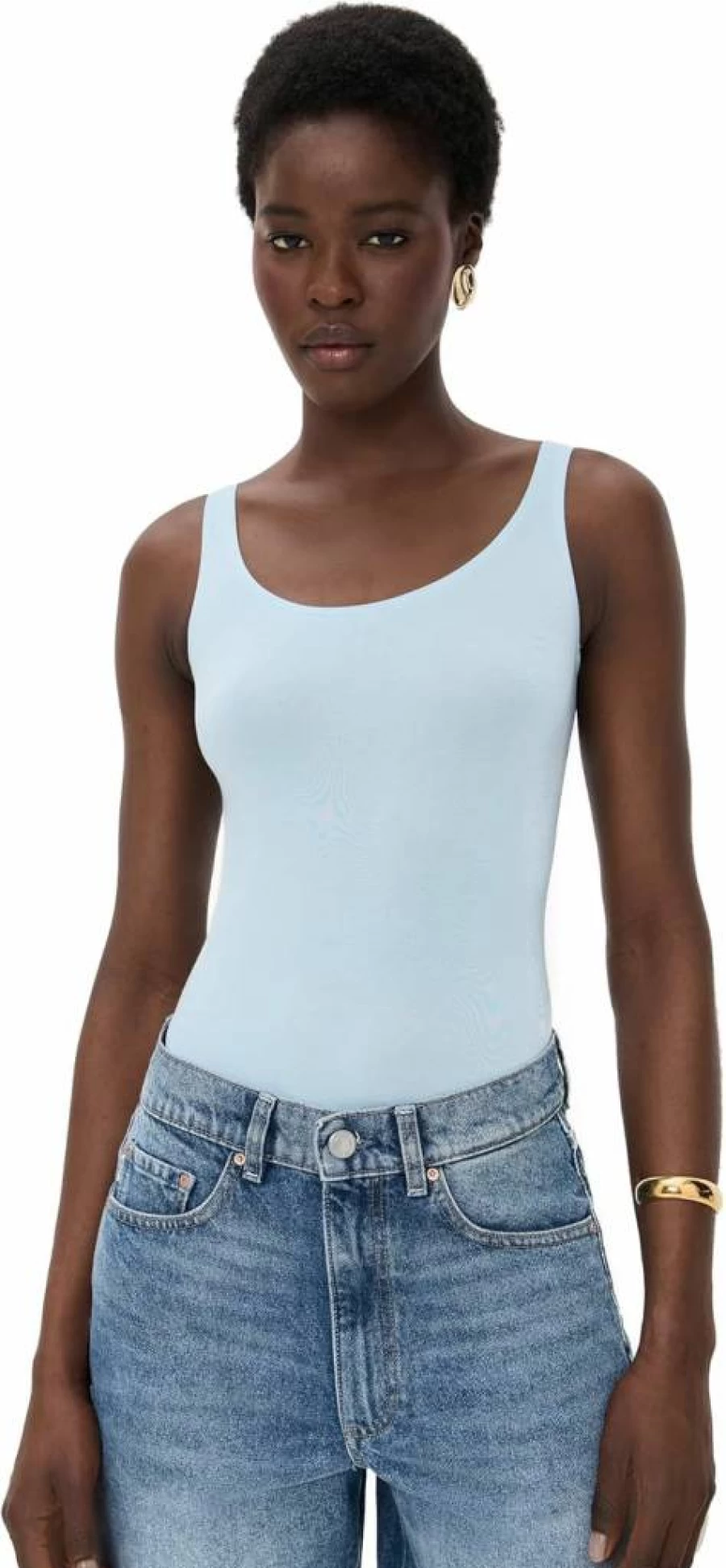 Wolford Jamaika String Bodysuit for Women - Seamless Slim Fit Sleeveless Scoop Neck Reinforced Armholes Iconic Design