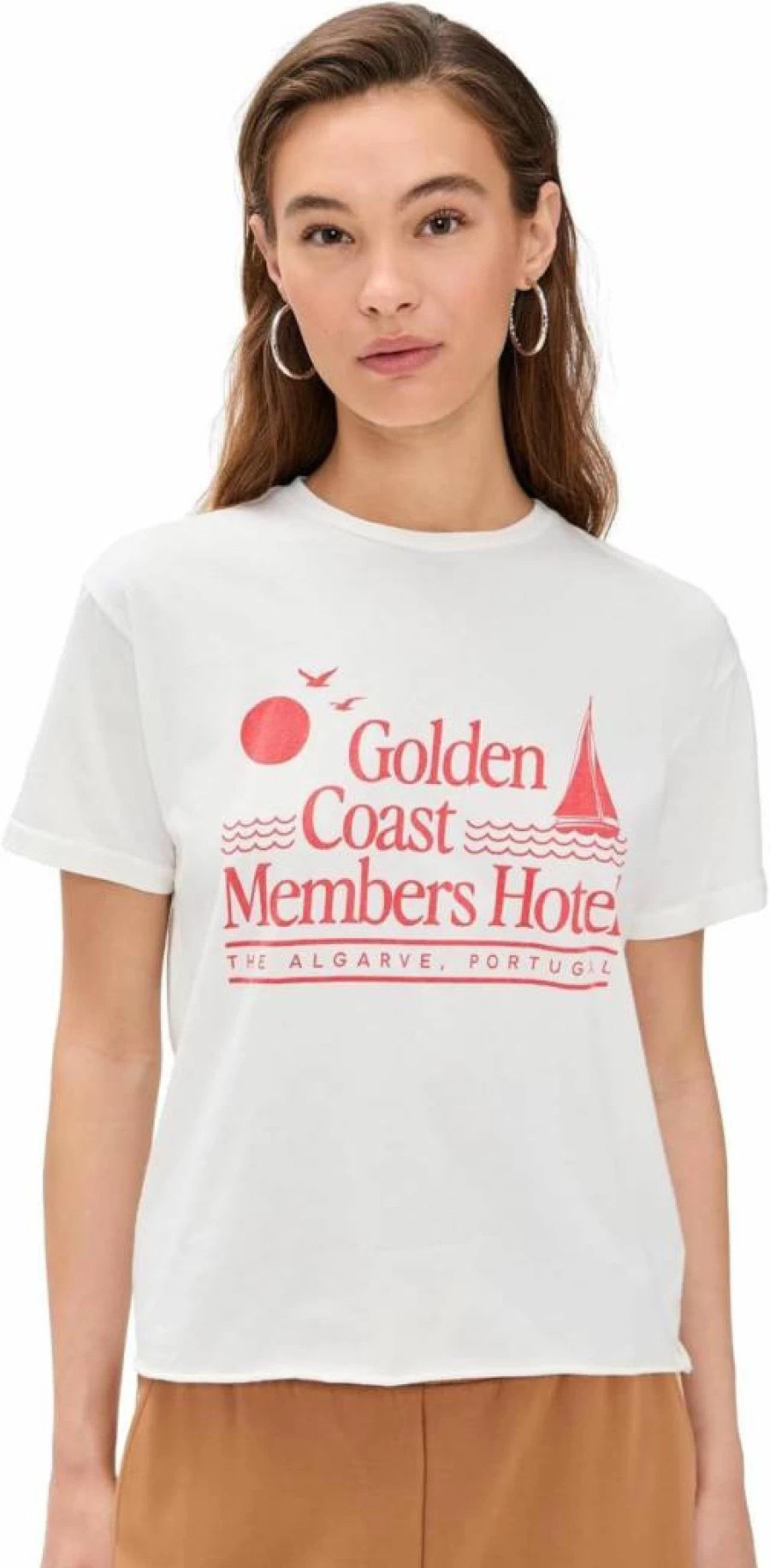 Original Retro Brand Women's Vintage Golden Coast Portugal T-Shirt
