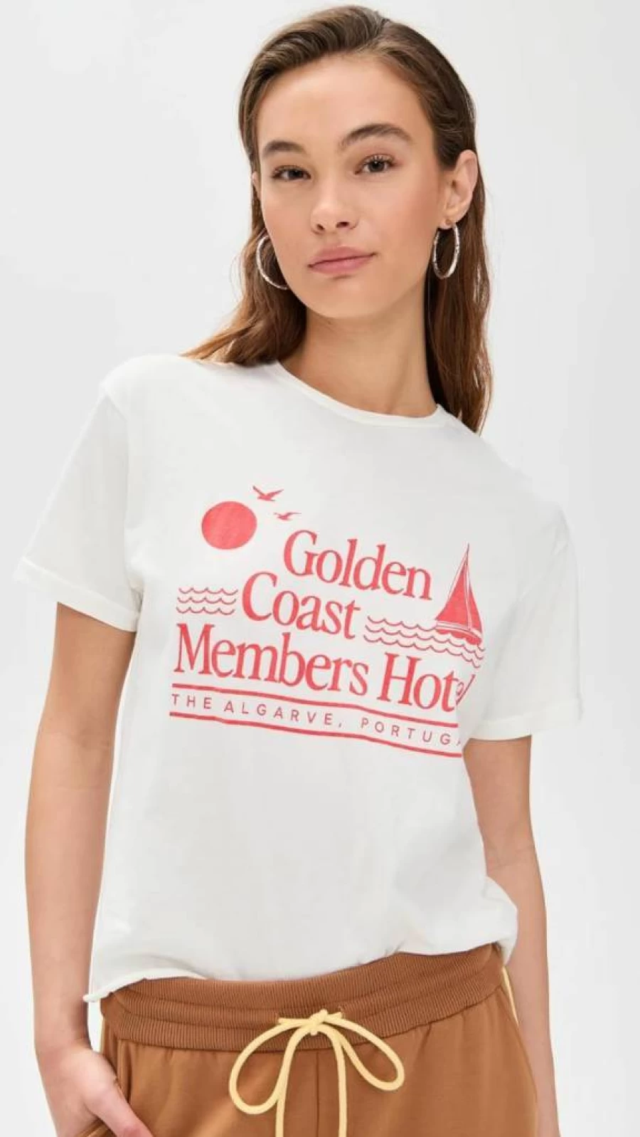 Original Retro Brand Women's Vintage Golden Coast Portugal T-Shirt