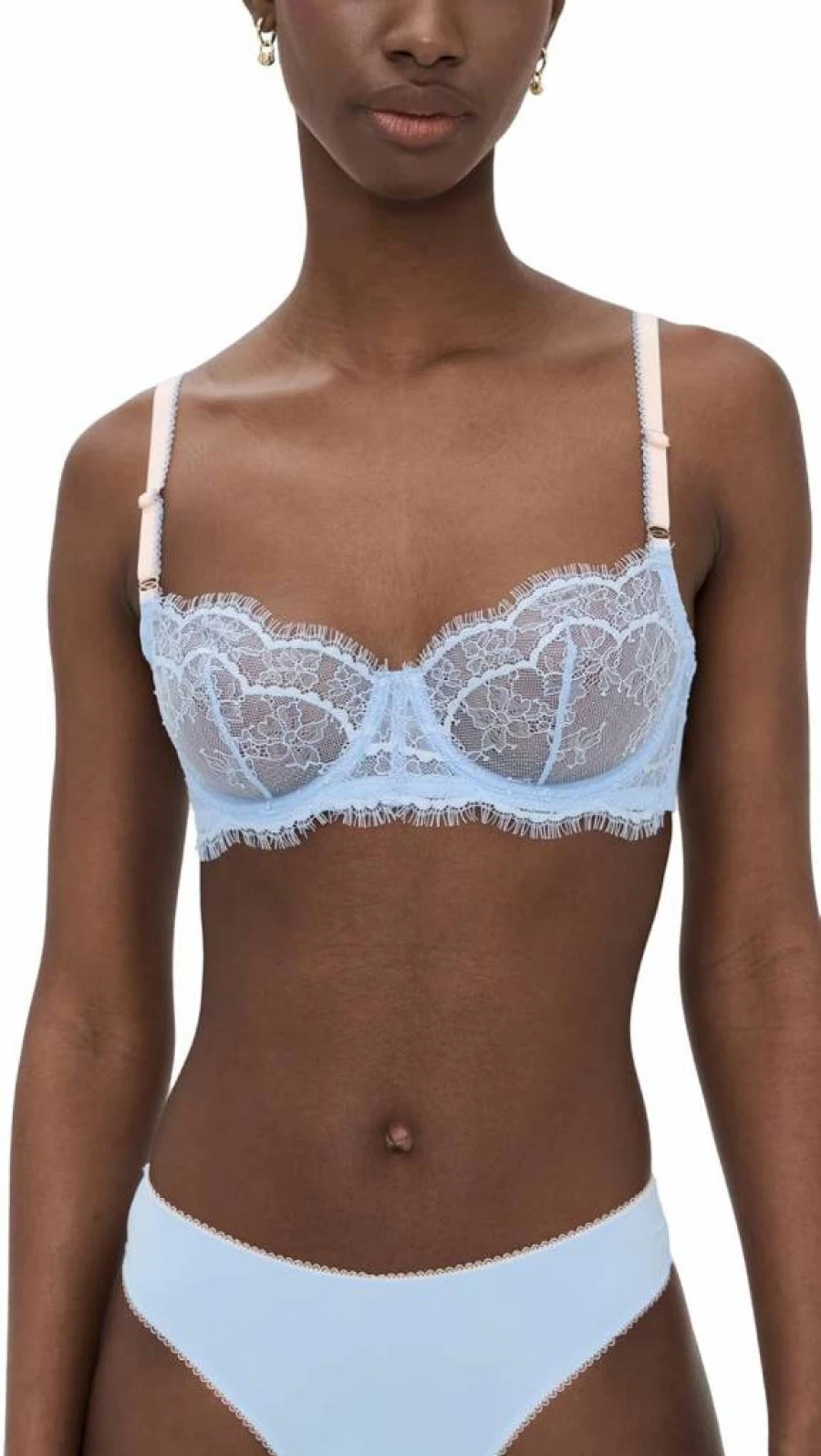 Skarlett Blue Women's Entice Fling Balconette Bra - Comfortable Lace Underwire Bra for Support and Style