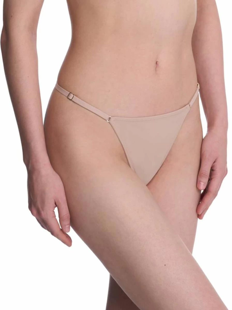 Natori Women's Verge Adjustable String Thong - Comfortable Stretch Lace Underwear