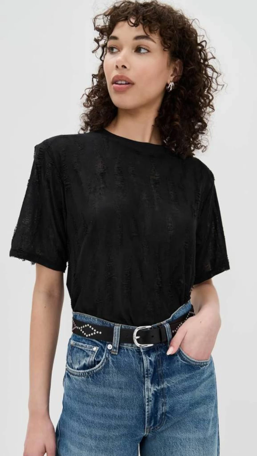 IRO Women's Vintage-Inspired Hisore T-Shirt - Stylish Casual Tee for Women