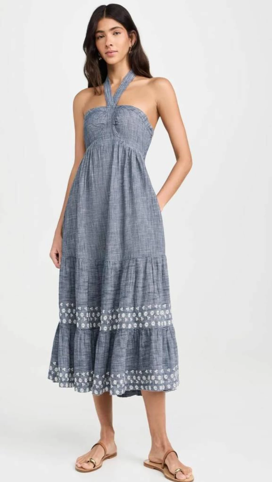 Cleobella Women's Raphaela Midi Dress - Boho Chic Flowy Summer Dress