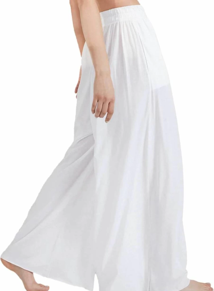 Lunya Women's Organic Pima Cotton Wide Leg Lounge Pants for Comfort & Style