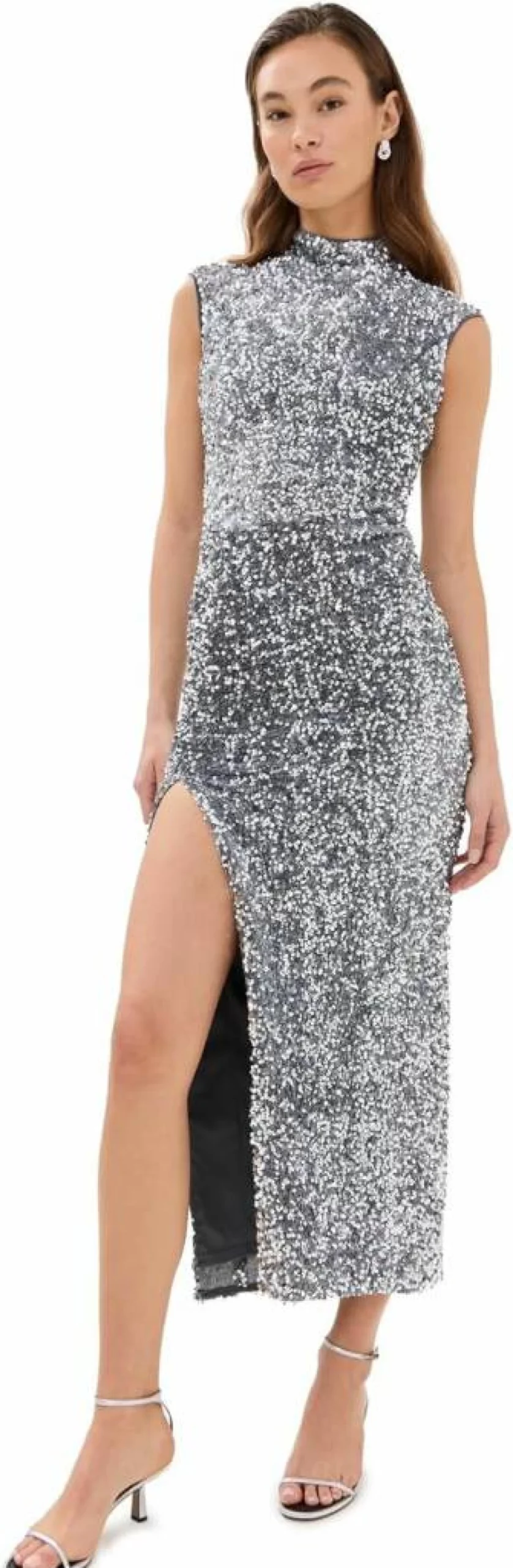Bardot Kelso Sequin Velvet Maxi Dress for Women - Elegant Long Evening Gown