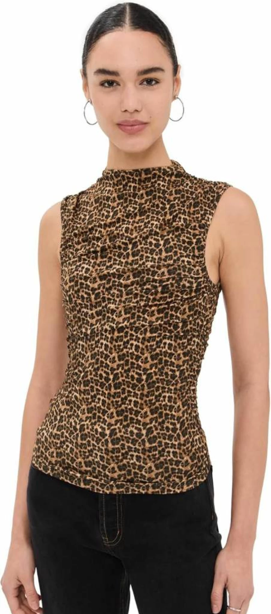 Miaou Women's Vintage Camisole Top - Soft Stretch Feminine Blouse for Casual & Layered Outfits