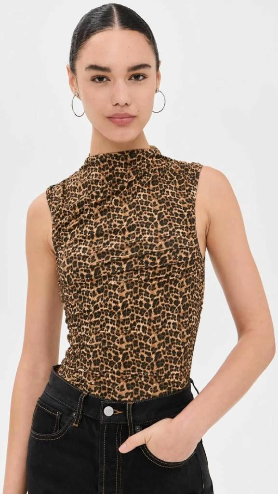 Miaou Women's Vintage Camisole Top - Soft Stretch Feminine Blouse for Casual & Layered Outfits