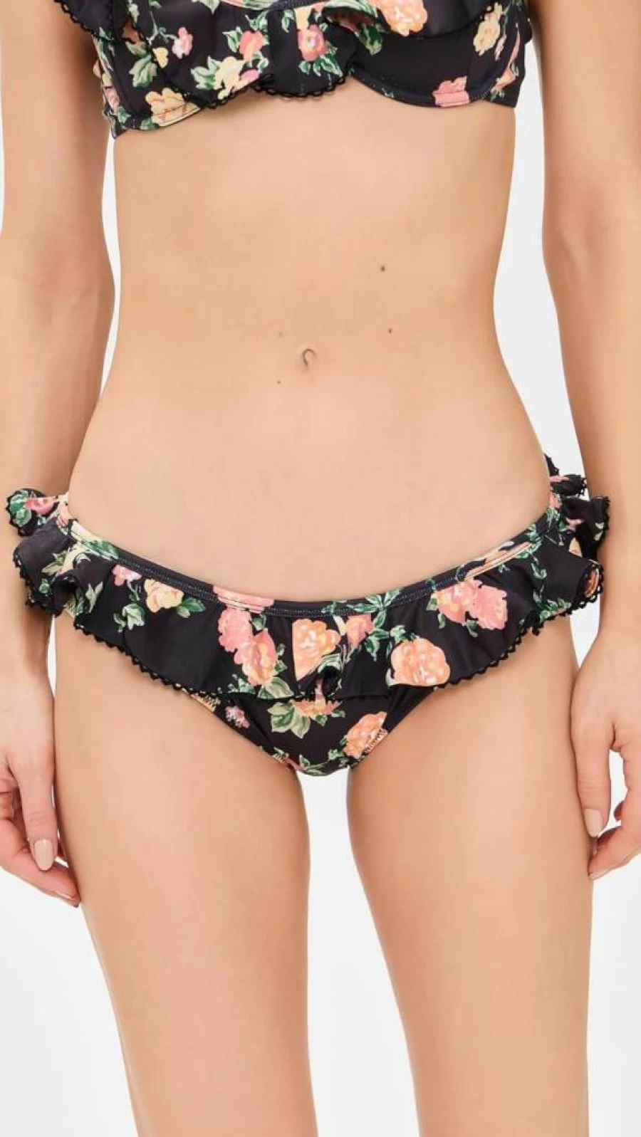 Caroline Constas Women's Lotus Bikini Bottoms - High-Waisted Swimwear for Women