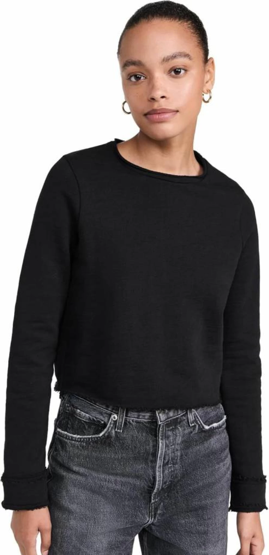 Goldie Women's Cropped Sweatshirt - Stylish Casual Pullover for Women