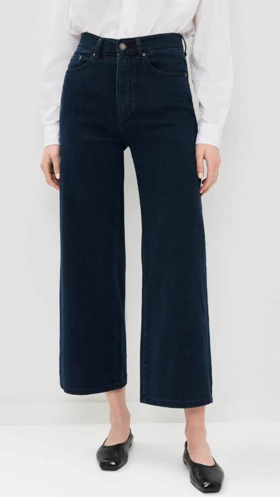 DL1961 Women's Hepburn High Rise Wide Leg Jeans - Sustainable Denim