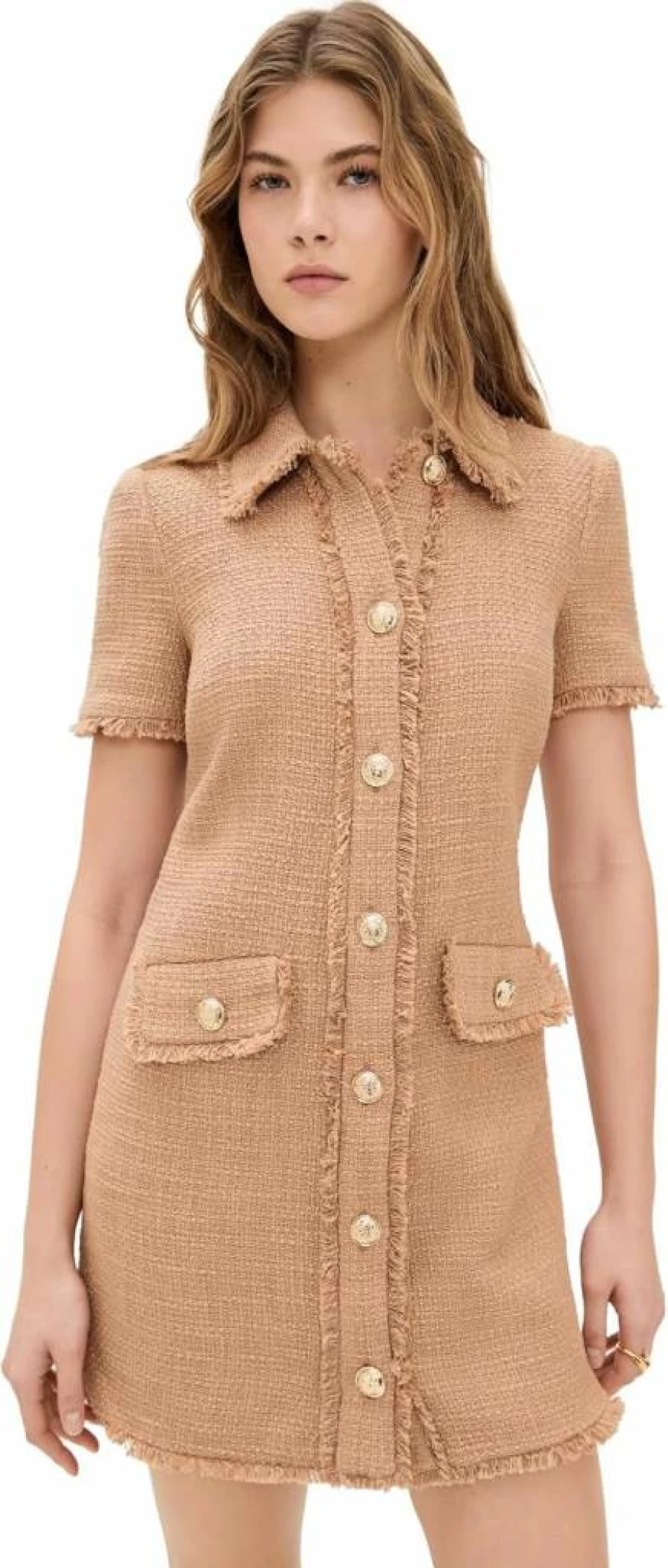Cinq a Sept Women's Pammy Dress - Elegant Flowy Mini Dress with Ruffled Hem
