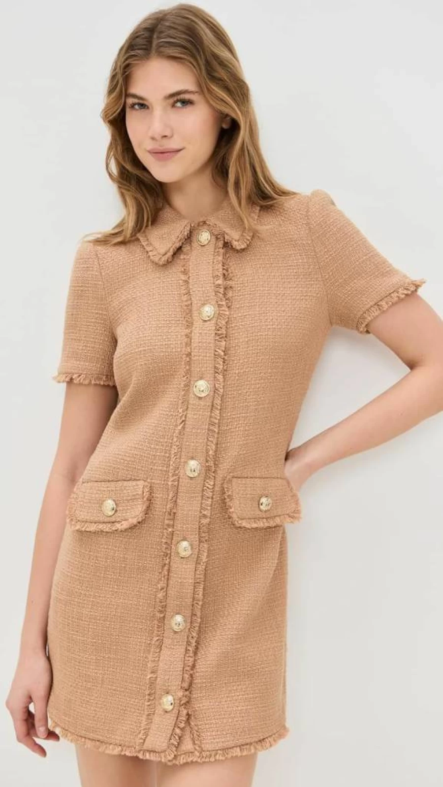 Cinq a Sept Women's Pammy Dress - Elegant Flowy Mini Dress with Ruffled Hem