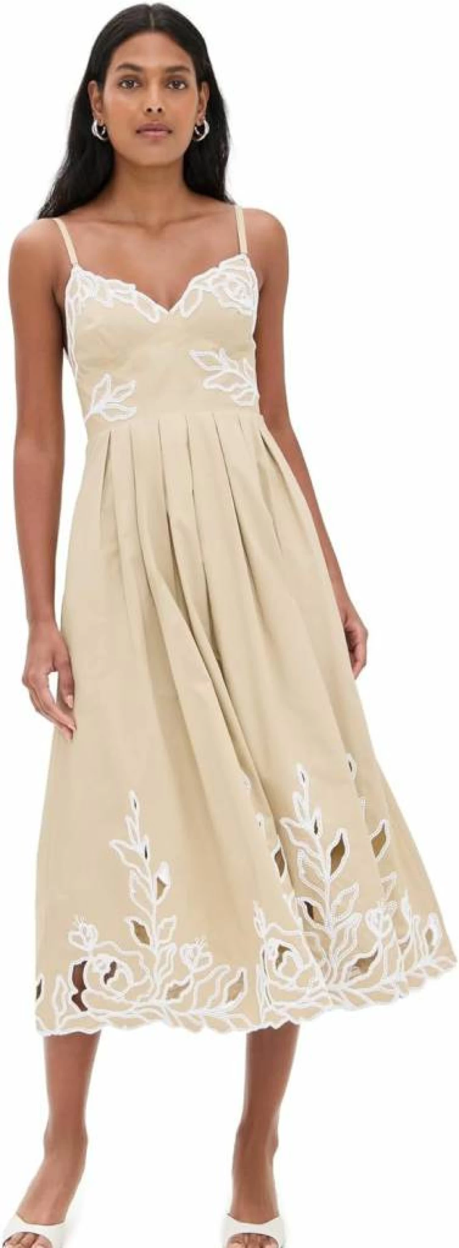 Cinq a Sept Women's Maude Floral Dress with Trailing Peonies Design