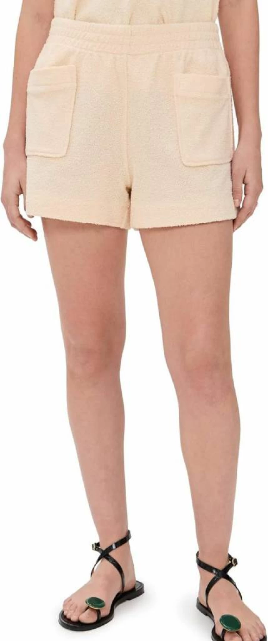 Tanya Taylor Women's High-Waisted Mare Shorts - Summer Linen Beach Shorts