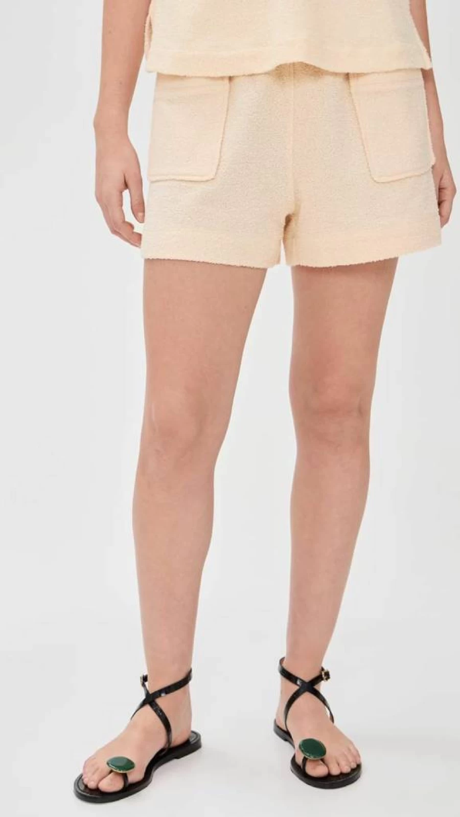 Tanya Taylor Women's High-Waisted Mare Shorts - Summer Linen Beach Shorts