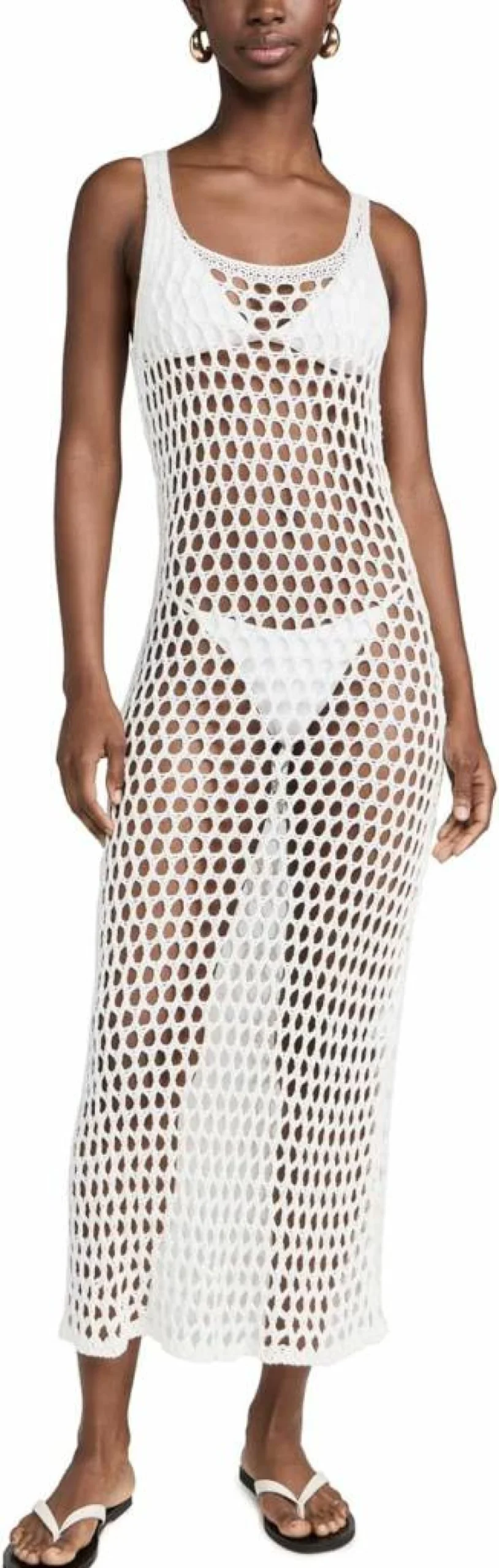 ViX Paula Hermanny Women's Nicole Knit Long Beach Coverup Dress