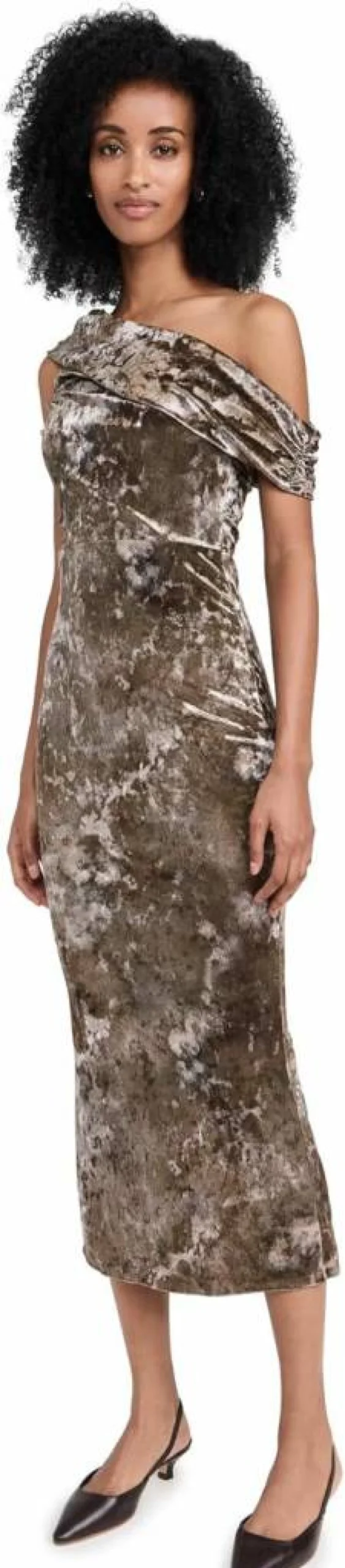 MOON RIVER Women's Off-The-Shoulder Floral Print Midi Dress - Elegant Summer Casual Party Wear