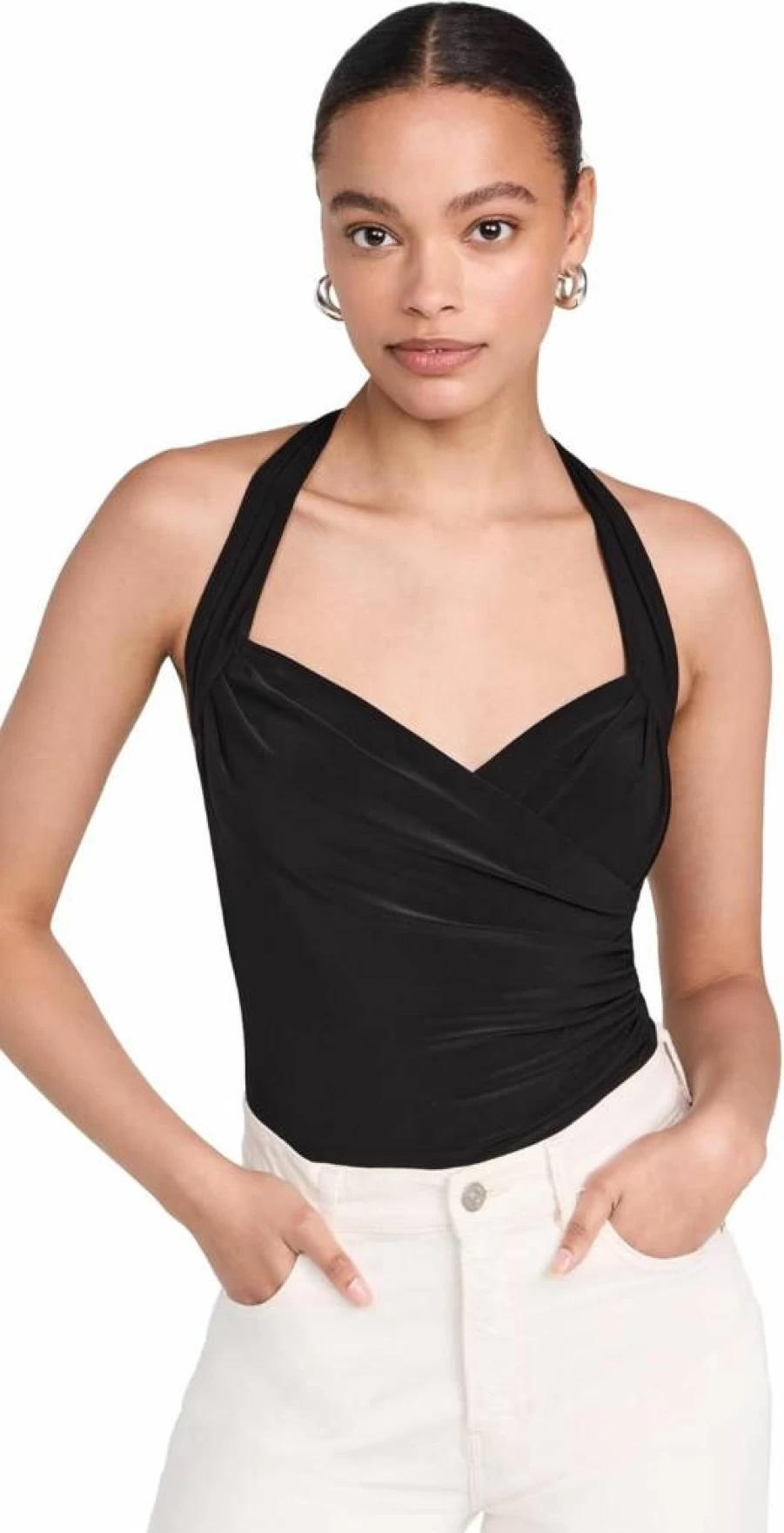 Norma Kamali Women's Cayla Bodysuit - Slim-Fit Stretch Jersey One-Piece for Women