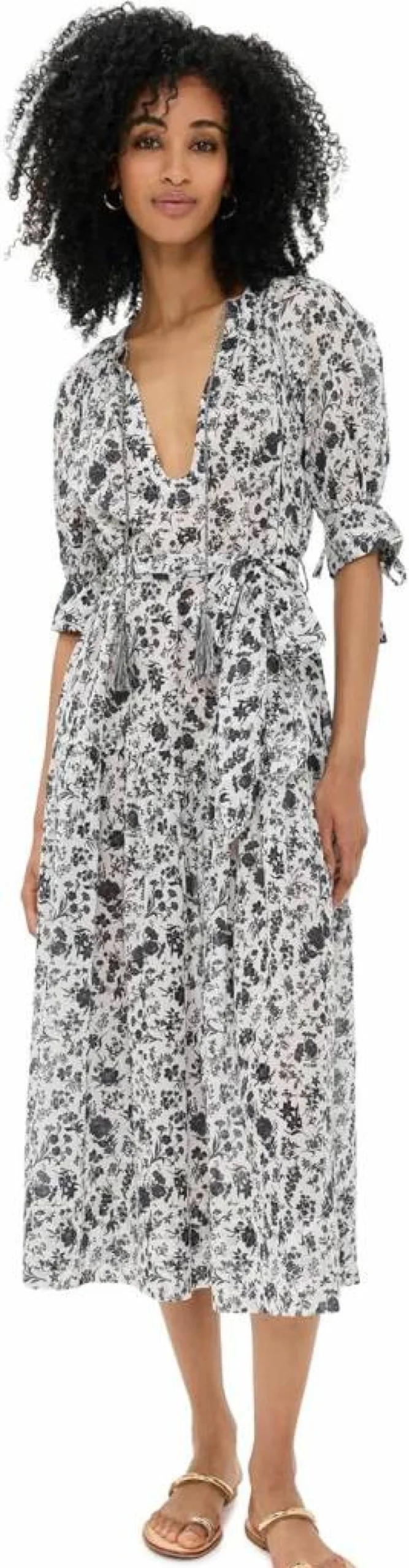 Ulla Johnson Selena Puff Sleeve Dress - Women's Boho Chic Beach Coverup & Summer Dress