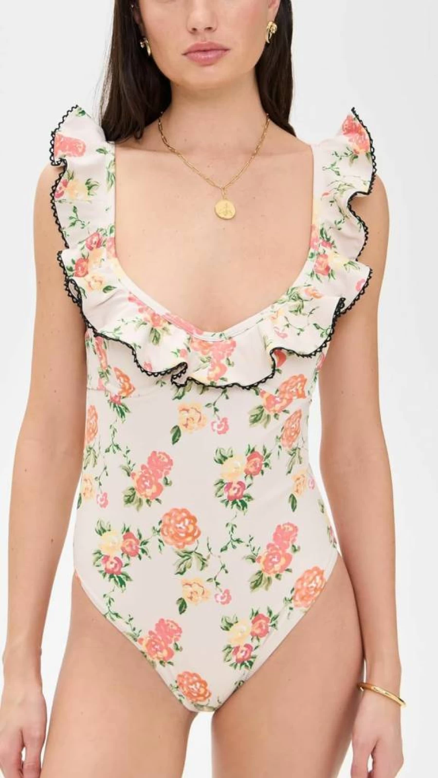 Caroline Constas Women's Anastasia One Piece Swimsuit | Elegant Designer One-Piece Bathing Suit