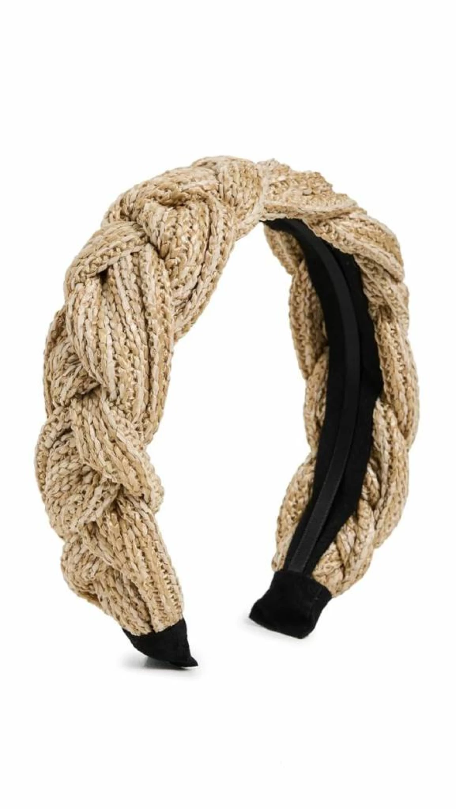 SHASHI Women's Taupe & Tan Costa Headband – Boho Hair Accessory, 1 Count